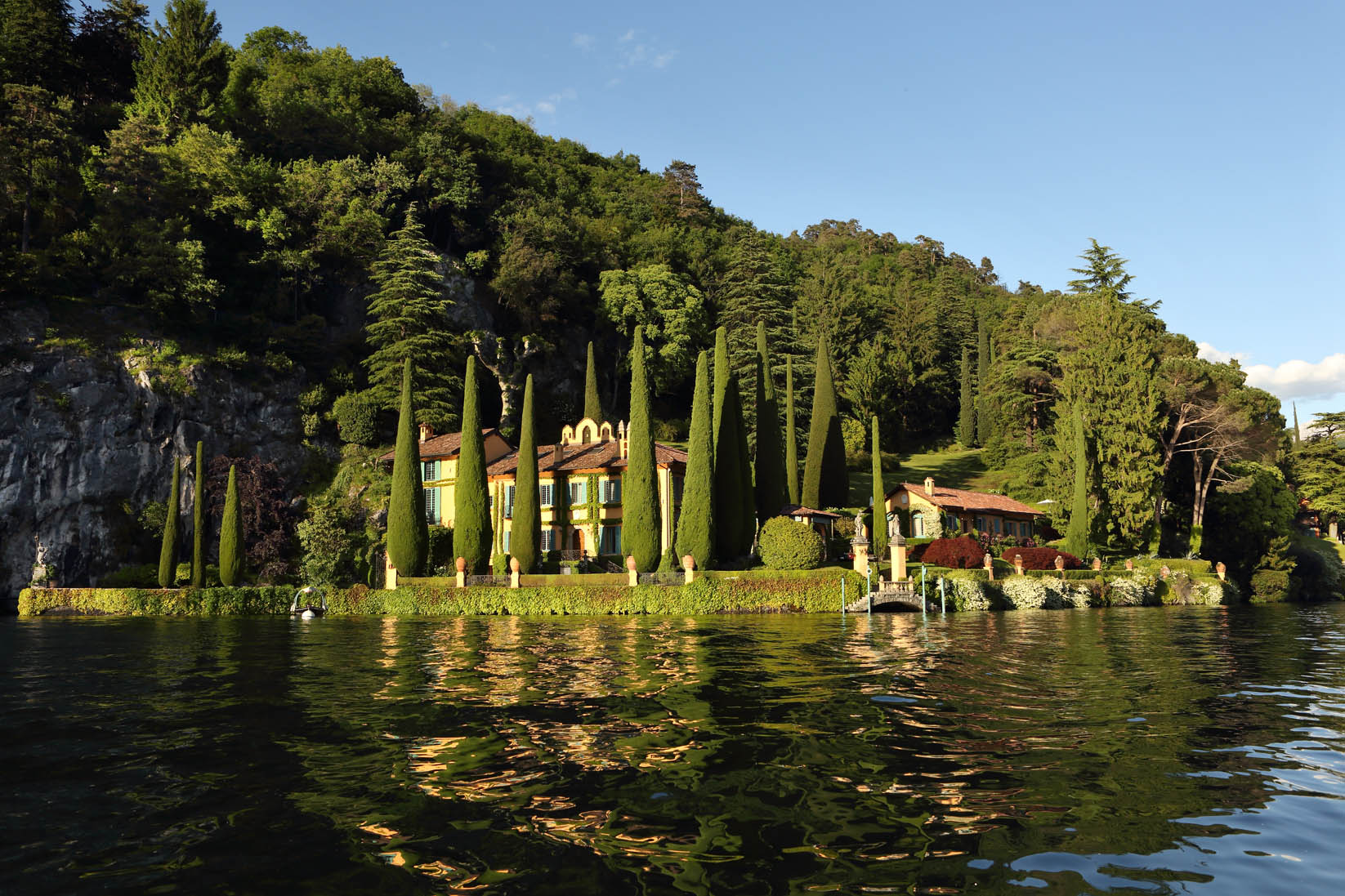 Villa Lake Como near Lenno, a historic estate with a private tennis court