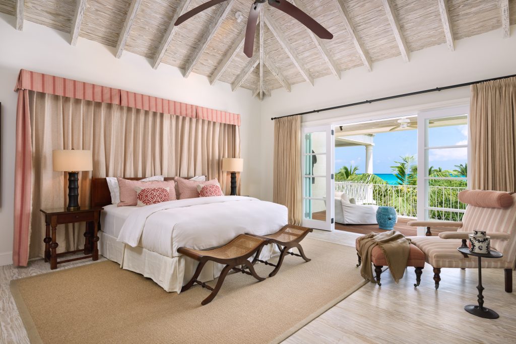 Bedroom with ocean view at Tranquility Tennis Estate