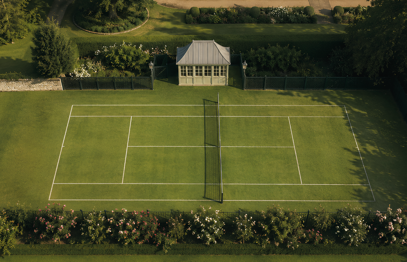 Blog Cover – The Private Grass Tennis Court_ History, Rarity, and Why So Few Remain