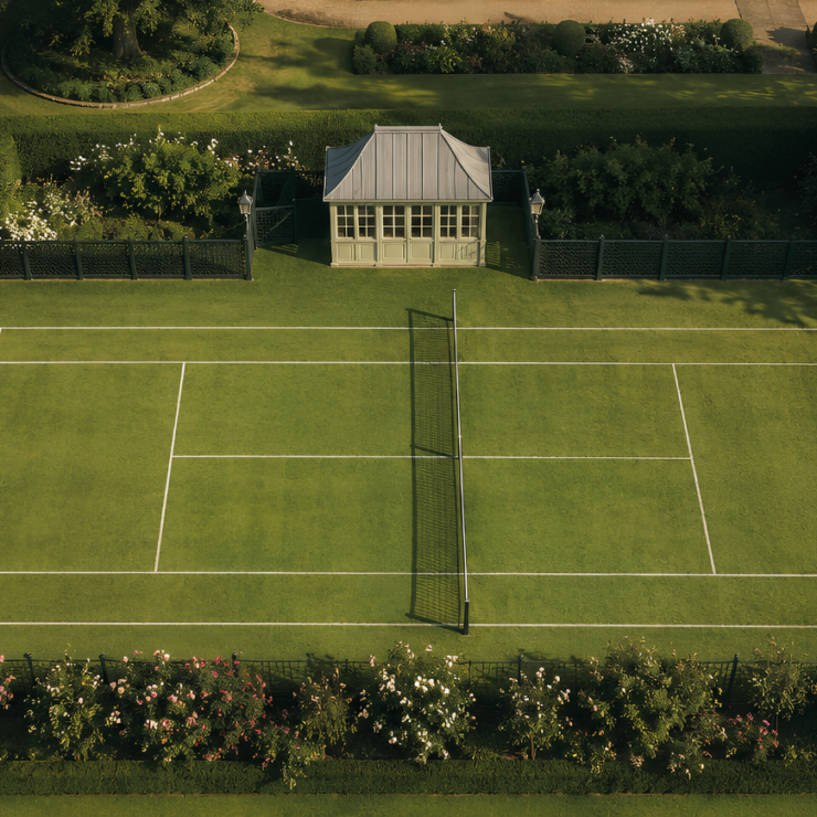 Blog Cover – The Private Grass Tennis Court_ History, Rarity, and Why So Few Remain
